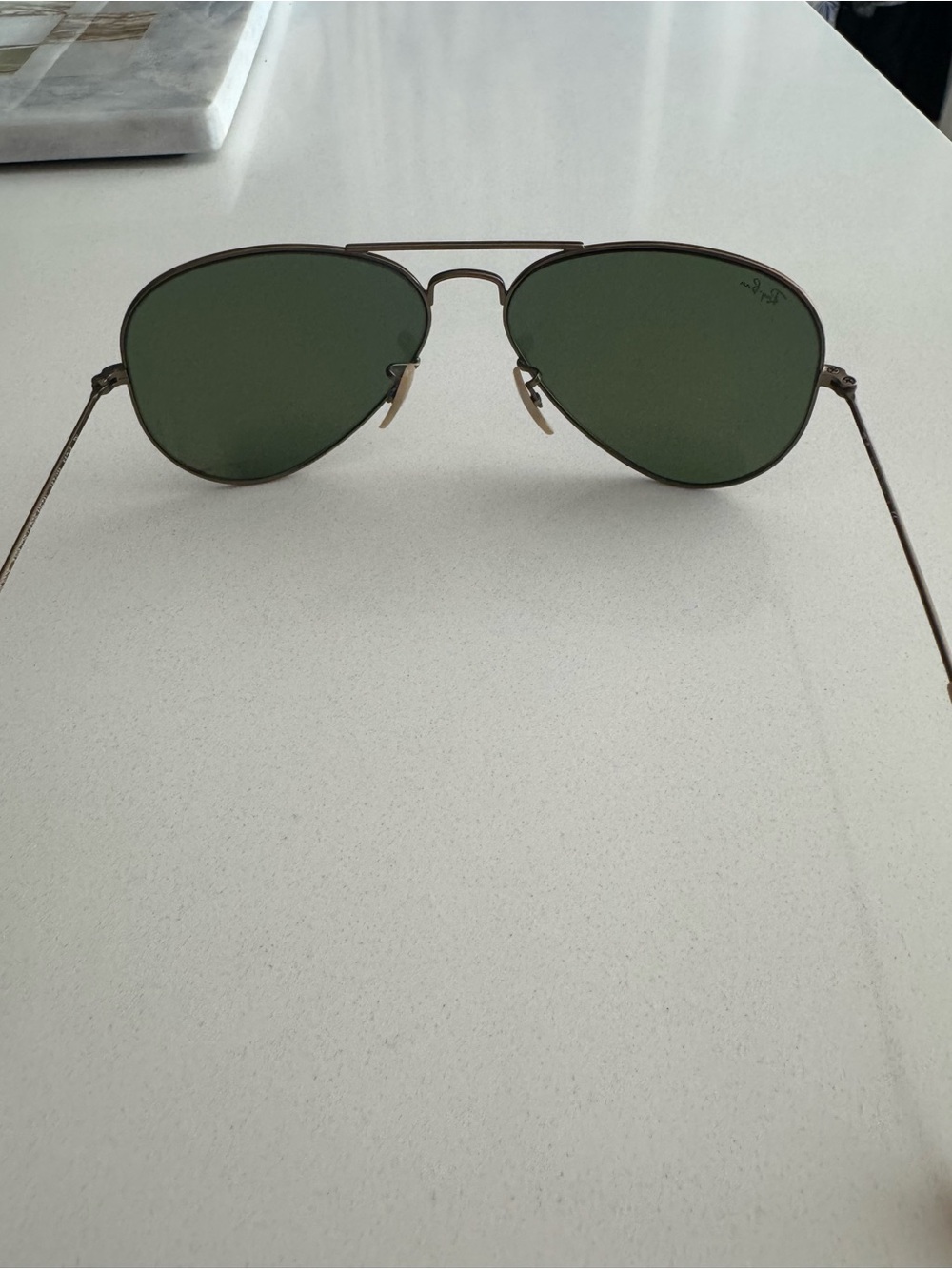 Ray-Ban Aviator RB3025 Gold Frame Purple Flash Mirror Sunglasses - Picture 3 of 9